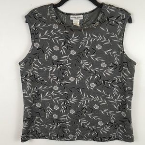 Michele Michelle Gray Tank Top - Large Petite
